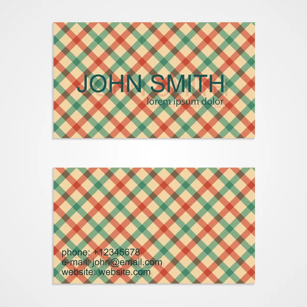 Business card template. Background pattern. Vector illustration. — Stock Vector