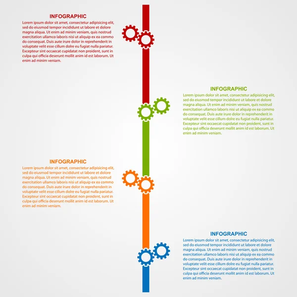 Infografika osy koncept. — Stockový vektor