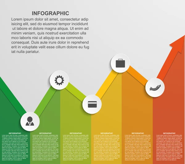 Abstraktní infographic graf. — Stockový vektor