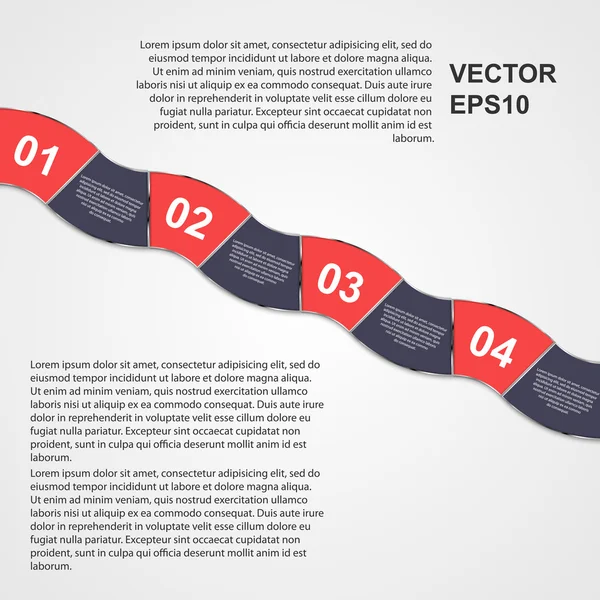 Modèle de conception infographique . — Image vectorielle