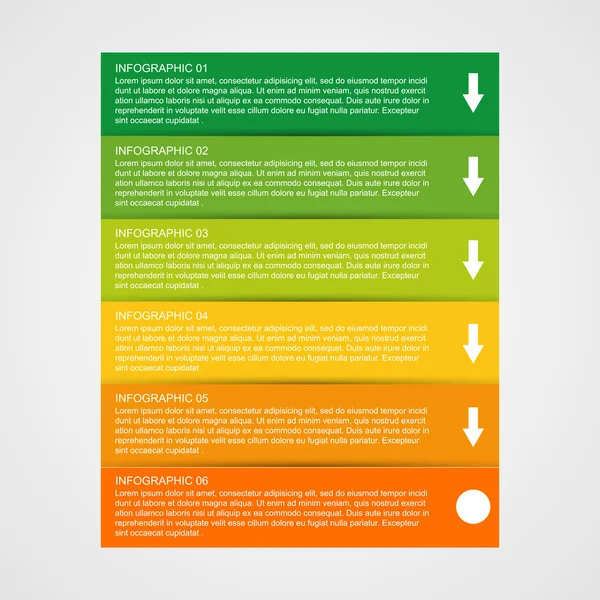 Šablona návrhu aplikace Infographic. — Stockový vektor