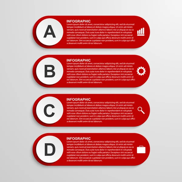 Modelo de design infográfico . — Vetor de Stock