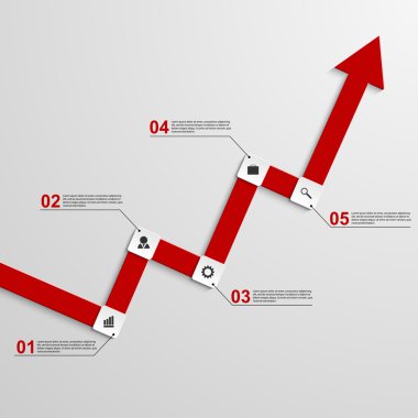 soyut Infographic grafik. vektör çizim.
