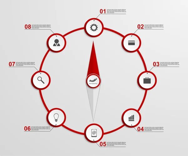 Abstrakti infografinen suunnittelumalli . — vektorikuva