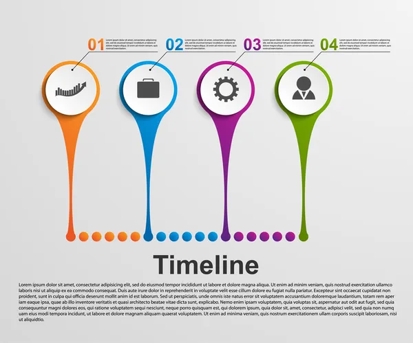 Infographics timeline concept. — Stock Vector