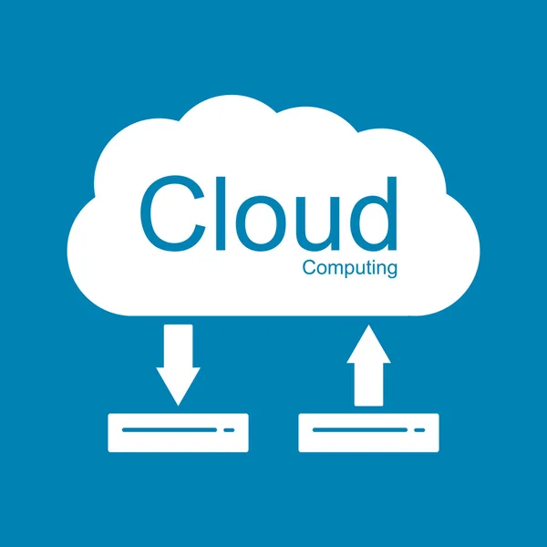 Cloud Computing Konzept. Vorlage für modernes Design. — Stockvektor