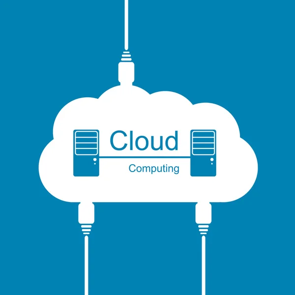 Cloud computing concept. Modern design template. — Stock Vector