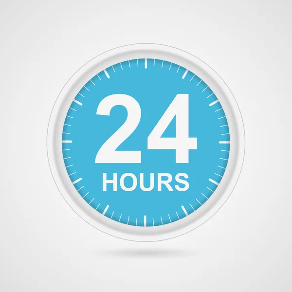 24 Stunden Kundenservice-Symbol. Stockvektor