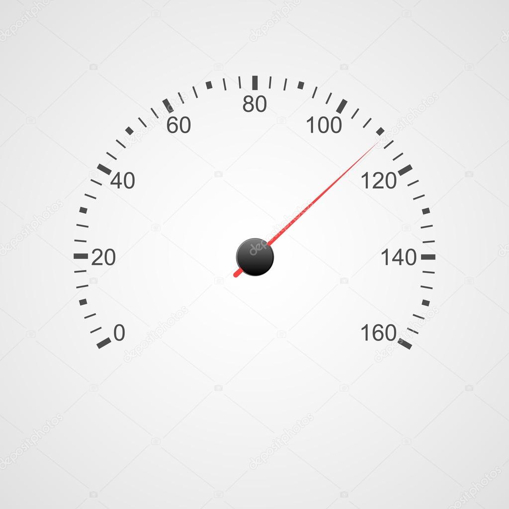 Speedometer design. Vector illustration.