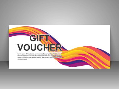 Hediye çeki, sertifika, kupon, indirim bileti şablonu.