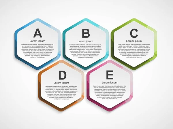 Business Infographic Design Template Επιλογές Μπορεί Χρησιμοποιηθεί Για Διάταξη Ροής — Διανυσματικό Αρχείο