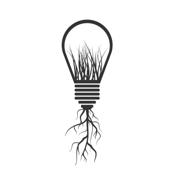 Light bulb infographics design line style concept. Illustration.
