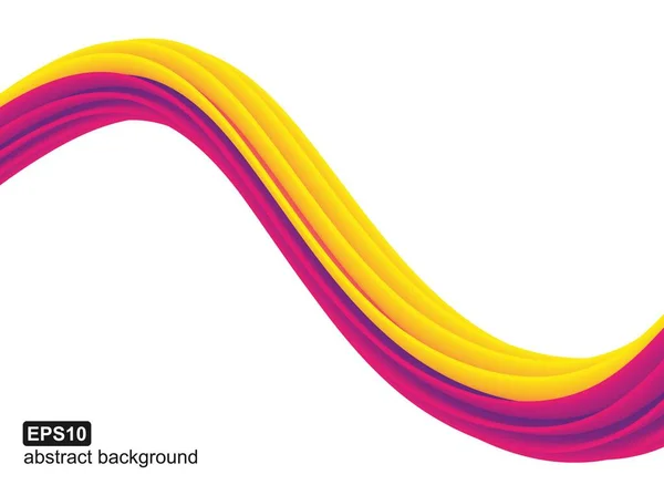 Abstracte Kleurrijke Golf Achtergrond Vectorillustratie — Stockvector