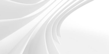 Beyaz çizgilerin soyut arkaplan, asgari dinamik şekil, 3D görüntüleme.