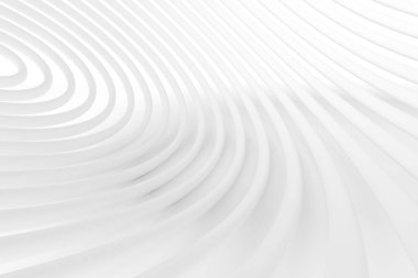 Beyaz çizgilerin soyut arkaplan, asgari dinamik şekil, 3D görüntüleme.