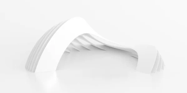 Абстракция Белых Линий Фоне Динамическая Форма Рендеринг — стоковое фото