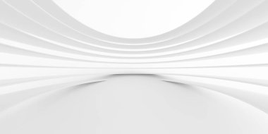 Beyaz çizgilerin soyut arkaplan, asgari dinamik şekil, 3D görüntüleme.