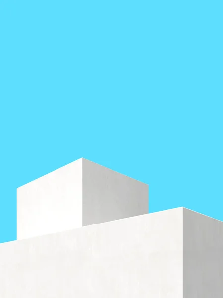 Illustratie Van Abstracte Architectuurachtergrond Minimale Architectuurposter — Stockfoto