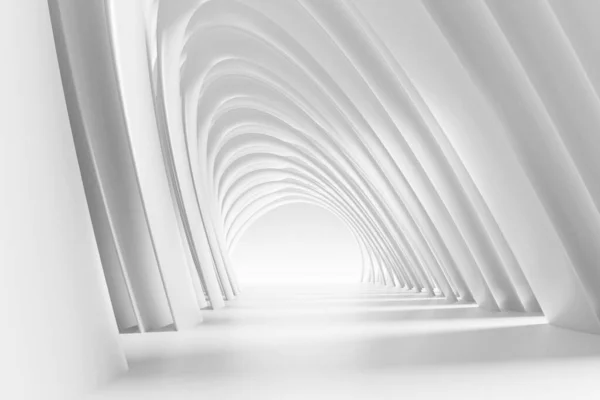 Καθιστούν Αφηρημένη Φουτουριστική Αρχιτεκτονική Σχεδιασμό Λευκό Τσιμεντένιο Δάπεδο Για Παρουσίαση — Φωτογραφία Αρχείου