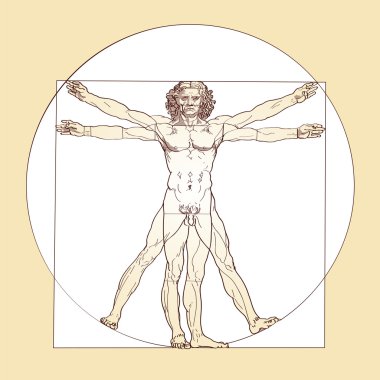 Vitruvius Adamı - leonardo da vinci
