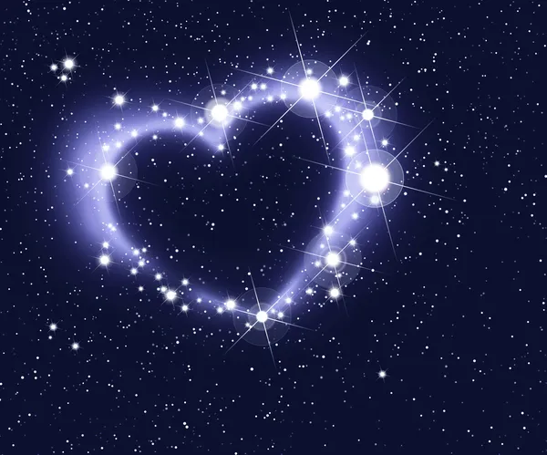 Cuore di stelle — Foto Stock