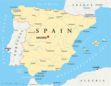 Spain Map clipart