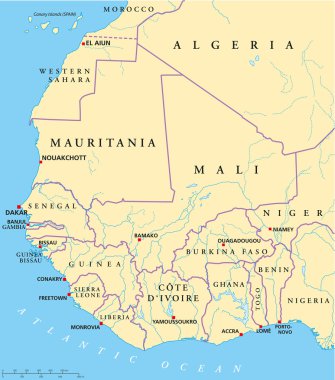 Batı Afrika Haritası