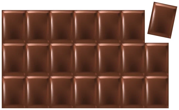 チョコレートのバー — ストックベクタ