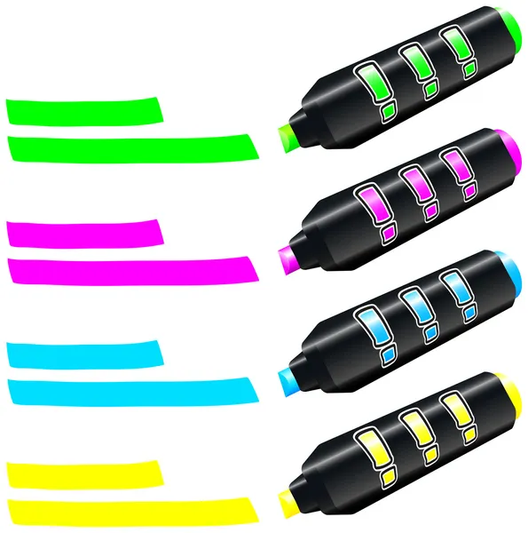 Fluorescent Marker — Stock Vector