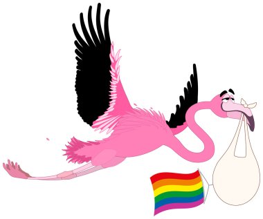 bohça ile Flamingo