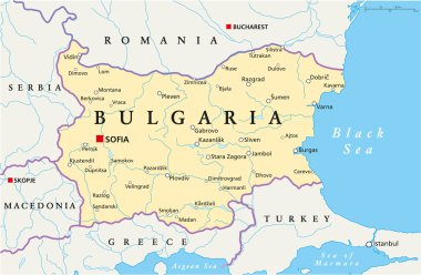 bulgaria politik haritası