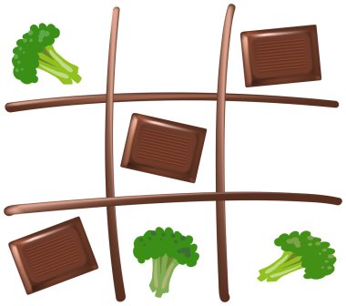 Tic tac toe çikolata