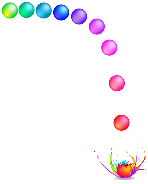 Rouleaux de paintballs — Image vectorielle