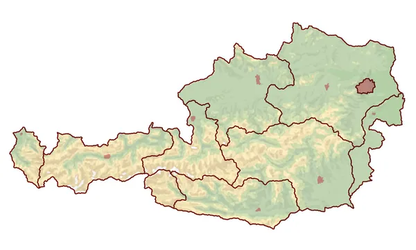 Austria Map — Stock Photo, Image