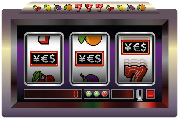 Ігровий автомат Yes — стоковий вектор