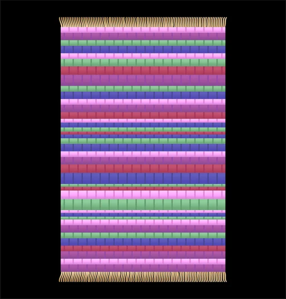 Ганчірку килим — стоковий вектор