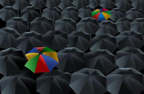 Regenschirme — Stockvektor