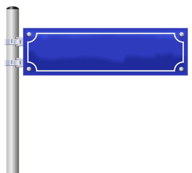 Blank Street Name Sign clipart