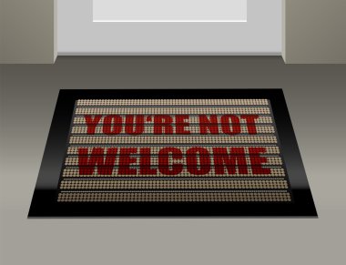 Doormat Not Welcome clipart
