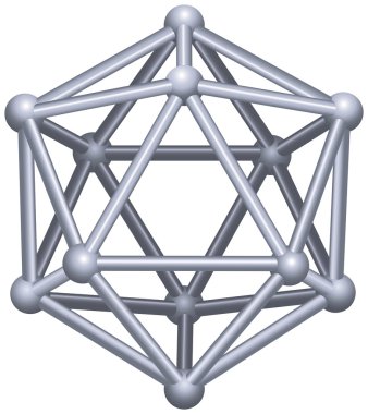 Icosahedron clipart