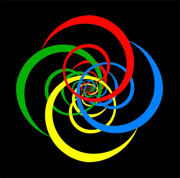 Основні кольори Круговерть — стоковий вектор