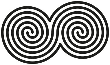 Celtic Double Spirals clipart