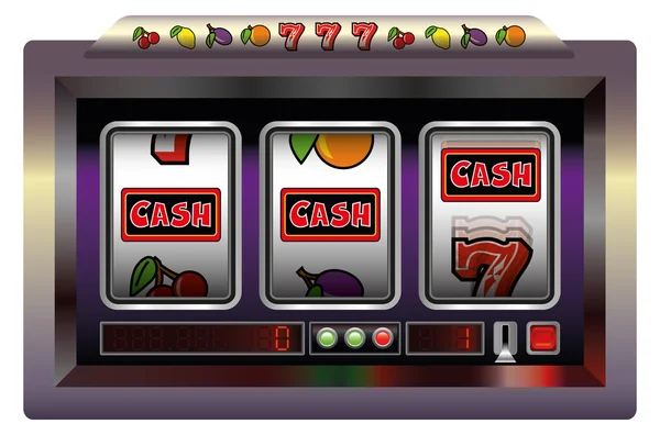 Slot maskin kontanter — Stock vektor