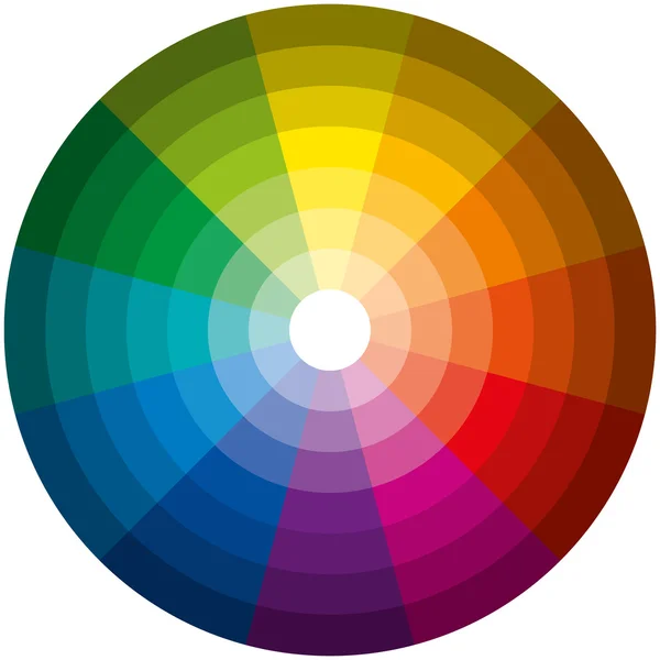 Couleur Cercle Lumière Noir — Image vectorielle