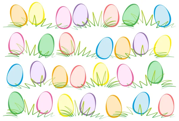 Huevos de Pascua Fondo de pantalla — Vector de stock