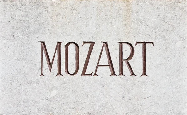 Lettere MOZART — Foto Stock