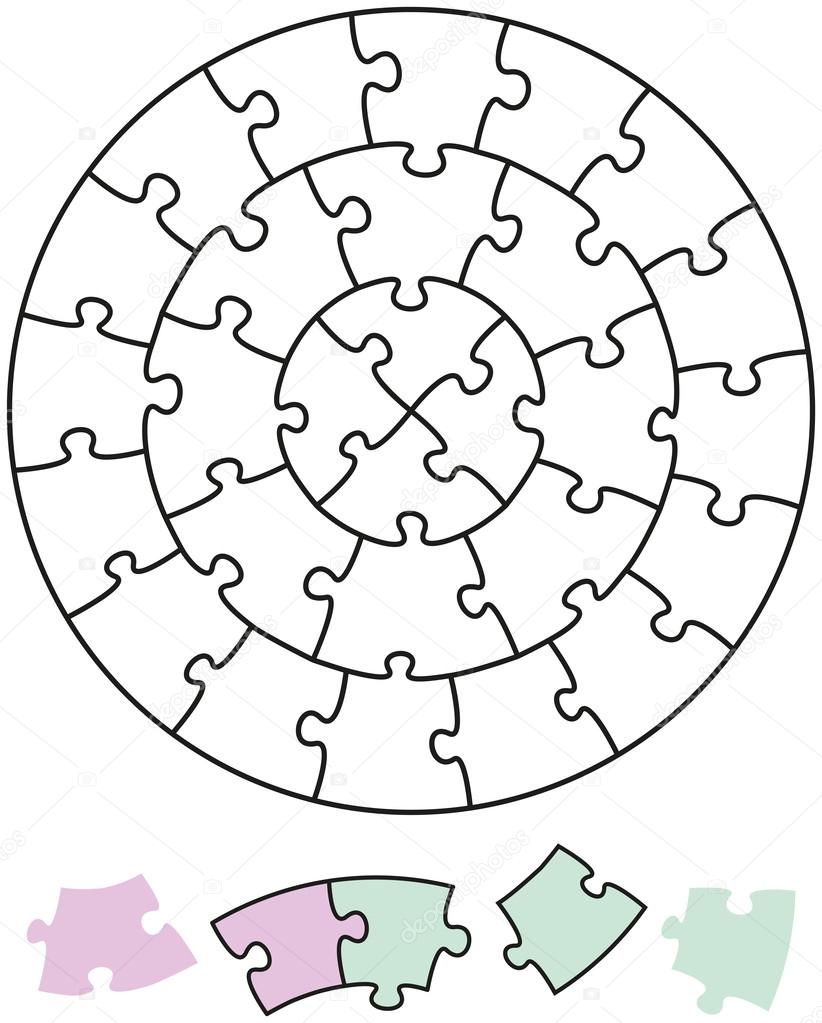 Jigsaw Puzzle Circles