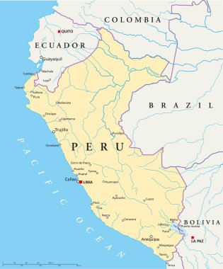peru siyasi haritası