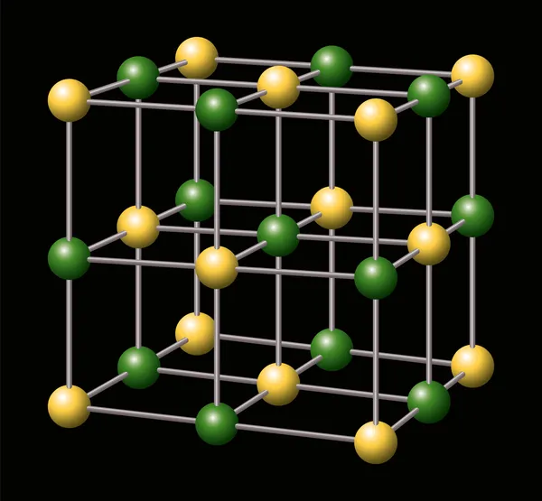 Cloruro de sodio - NaCl - Sal — Vector de stock