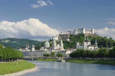 Salzburg City Historic Center Panorama